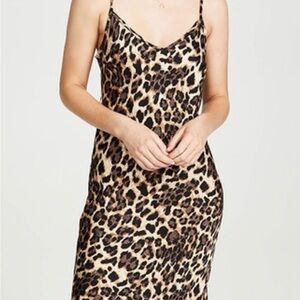 NATION Ltd Leopard Print Slip Dress